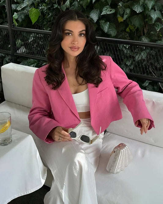 Elle Cropped Blazer Jacket