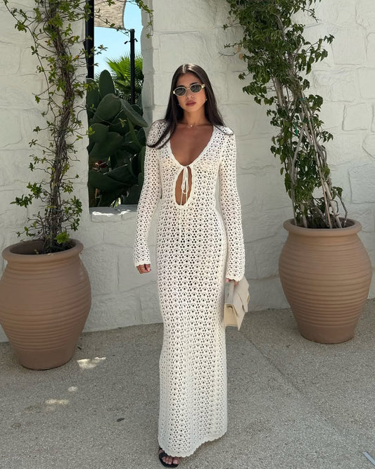 Althea Crochet Maxi Dress