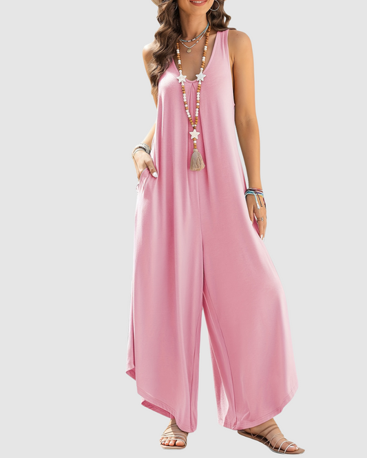 Women’s Jumpsuit – Wide Leg – Casual Summer Wear