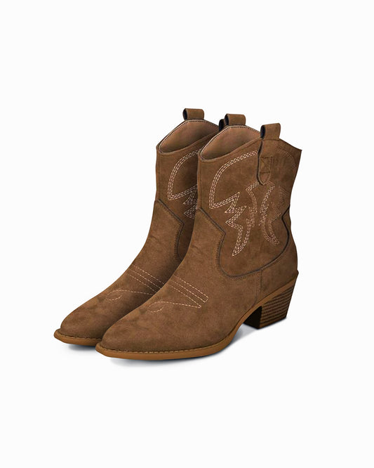 Sage Suede Western Boots