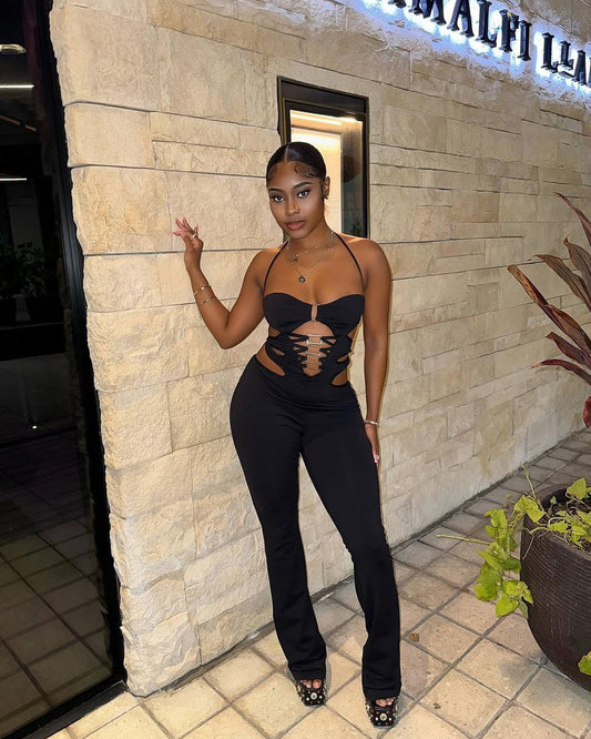 Ivy Halter Ring Jumpsuit