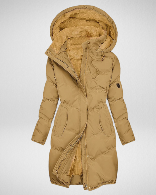 Women’s Long Puffer Coat – Warm & Stylish - Winter