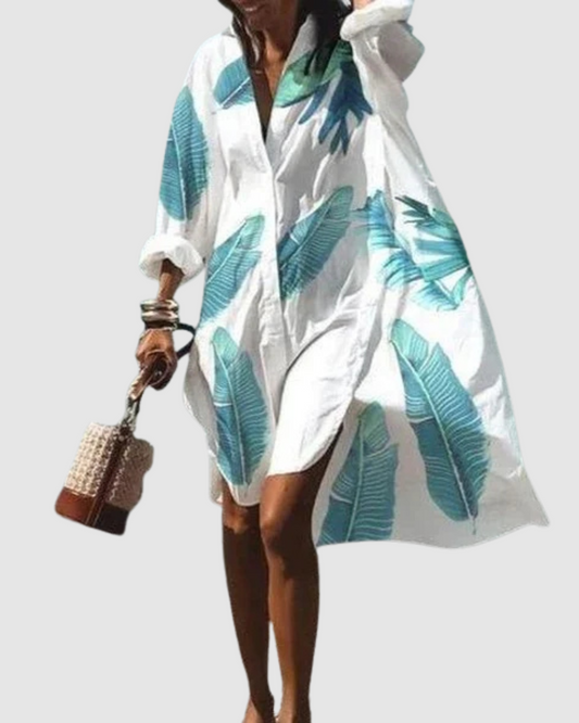 Women’s Shirt Dress – Relaxed Fit – Beach or Resort Wear