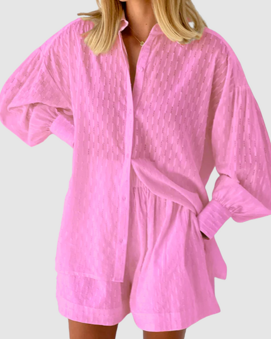 Women’s Two-Piece Set – Relaxed Fit – Casual Summer Style