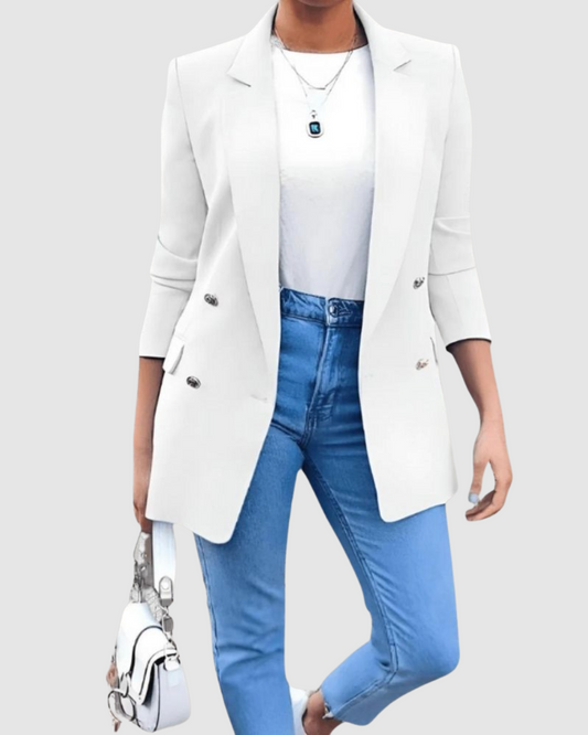 Women’s Blazer – Lapel Collar – Elegant Smart-Casual Style