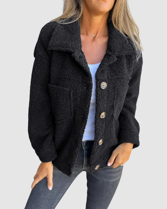 Women’s Jacket – Teddy Texture – Casual Everyday Style