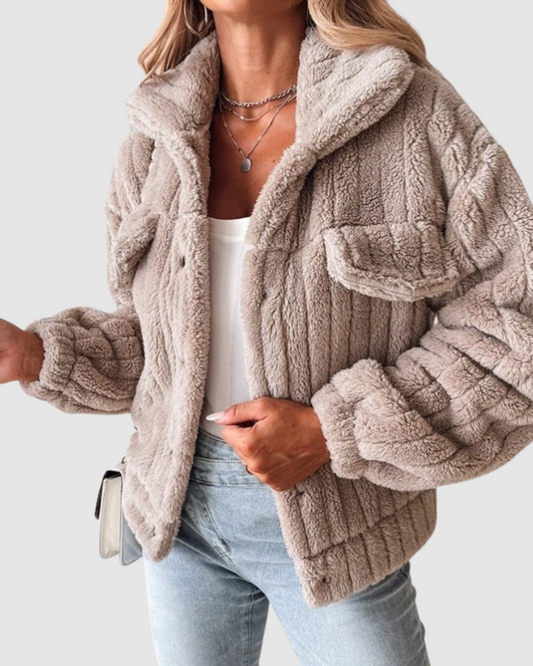 Women’s Jacket – Teddy Texture – Autumn Style
