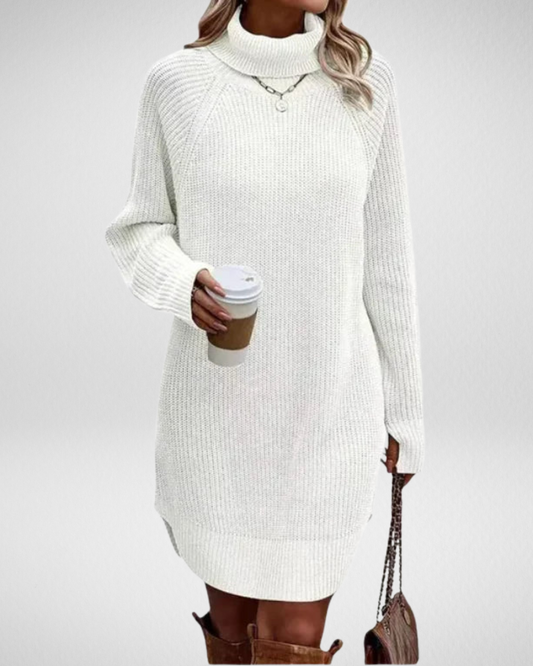 Women’s Knitted Sweater Dress – Elegant & Cozy